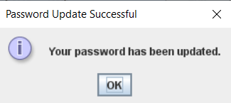 Password Update Successful